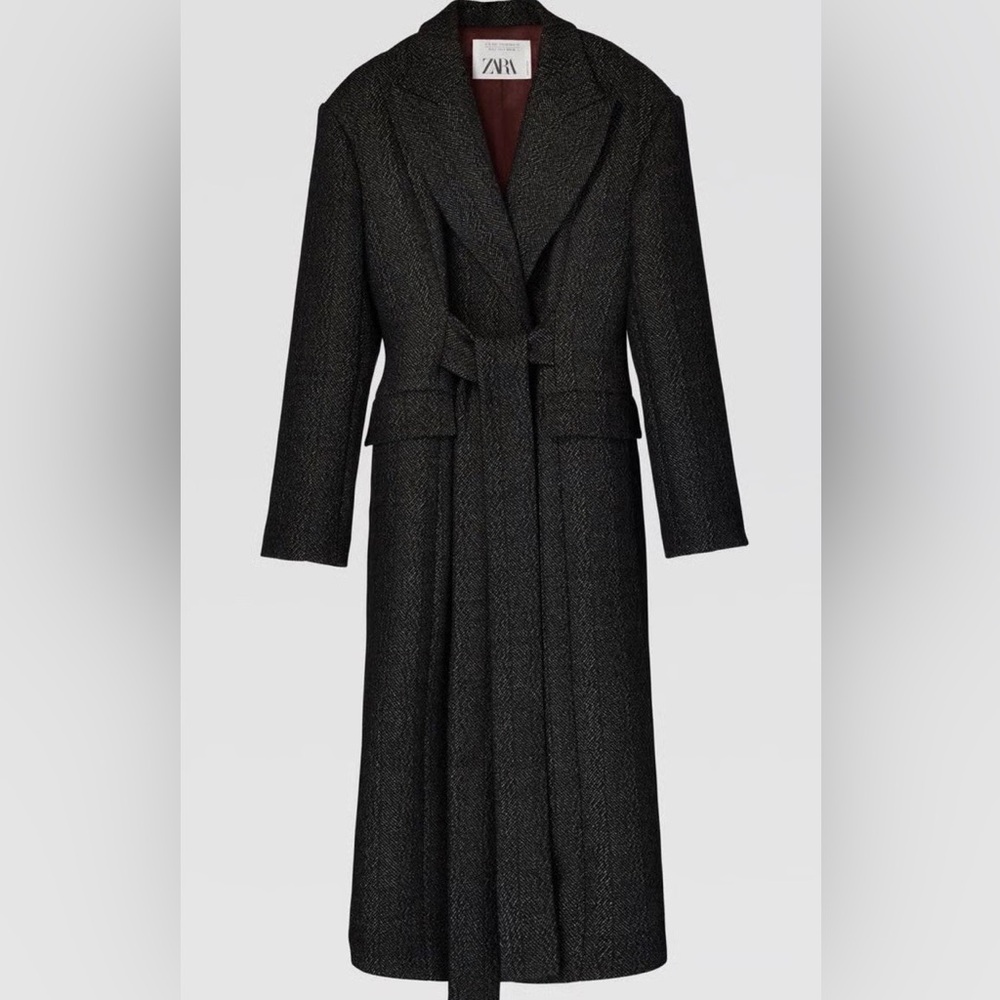 Zara‎ Belted Wool Coat